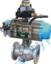 Pneumatic O-shaped shut-off valve