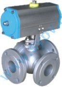 Pneumatic 3way ball valve