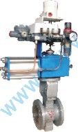 Pneumatic V-Shaped control valve