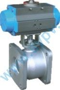 Square Flange Aluminium ball valve