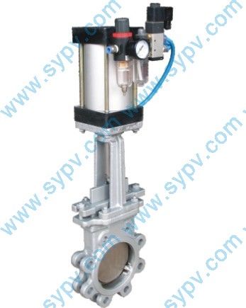 Z673H pneumatic wafer gate valve